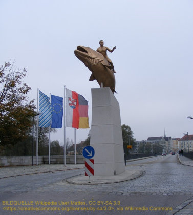 Vor der Brücke über den Inn